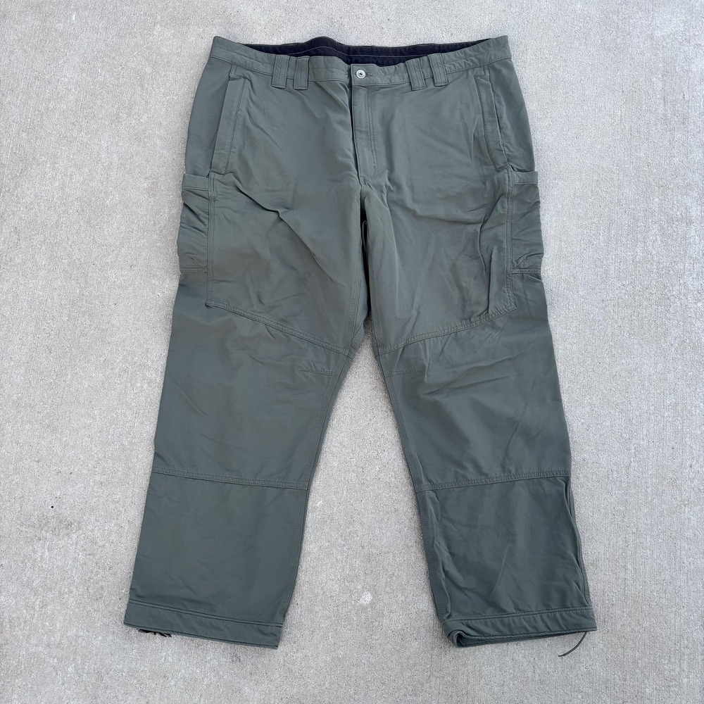 Duluth Trading Co Pants‎ Mens 46x30 Fits 42x30 Green Relaxed Fit Insulated Cargo